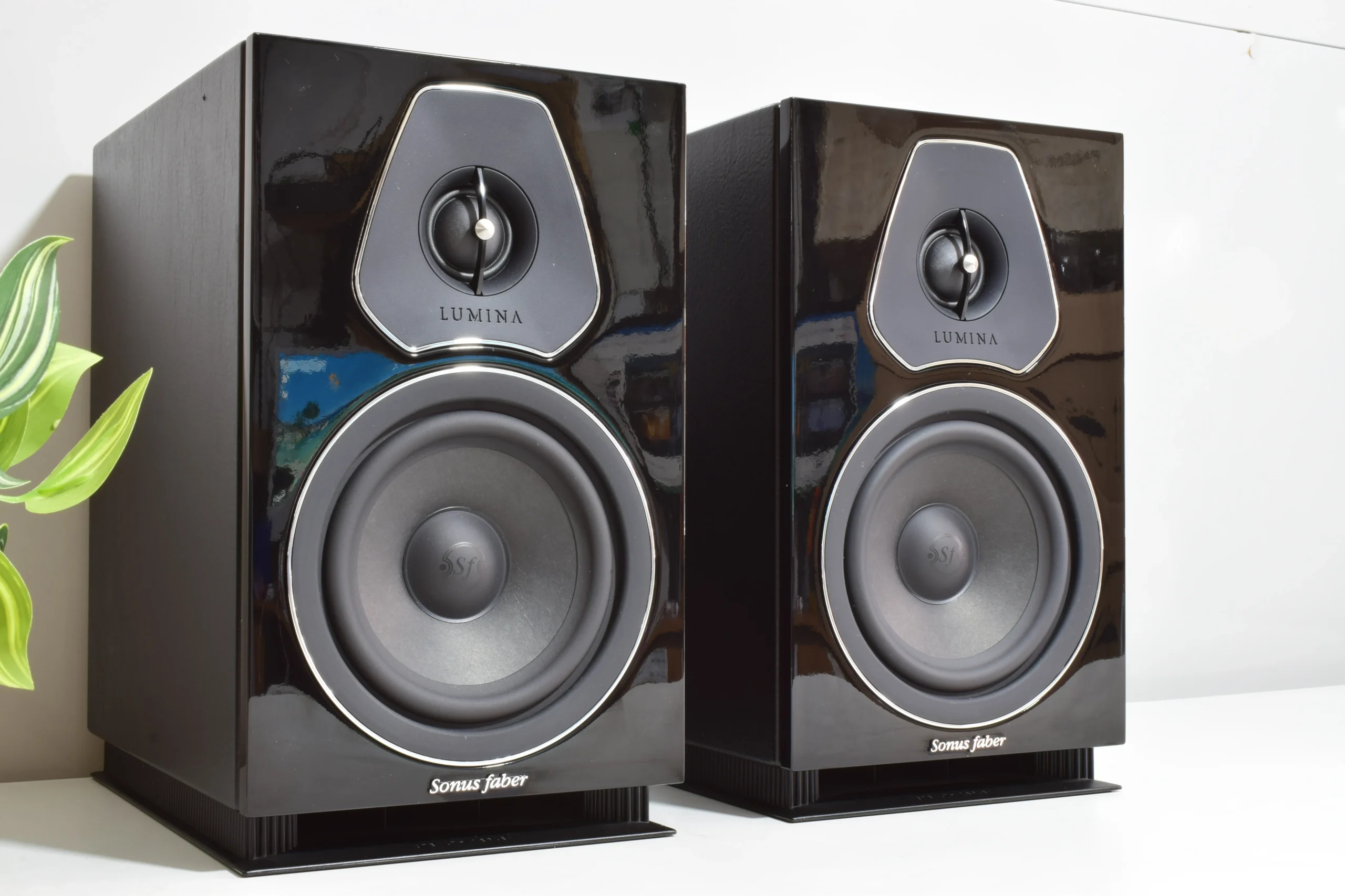 SONUS FABER LUMINA II BOOKSHELF SPEAKERS. GLOSS BLACK LEATHER FINISH. 8 SONUS FABER LUMINA II BOOKSHELF SPEAKERS. GLOSS BLACK LEATHER FINISH. - Image 8