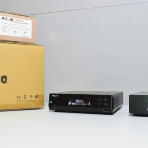 MELCO N100 HDD 2TB MUSIC SERVER WITH PLIXIR ELEMENTA DC POWER SUPPLY & STATEMENT CABLE.