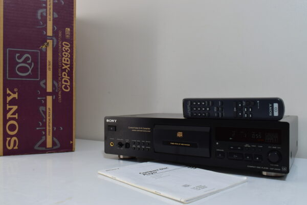 SONY CDP-XB930 QS RANGE CD PLAYER FIXED PICK UP. BEAUTY, REMOTE, MANUAL & BOXED - Image 2
