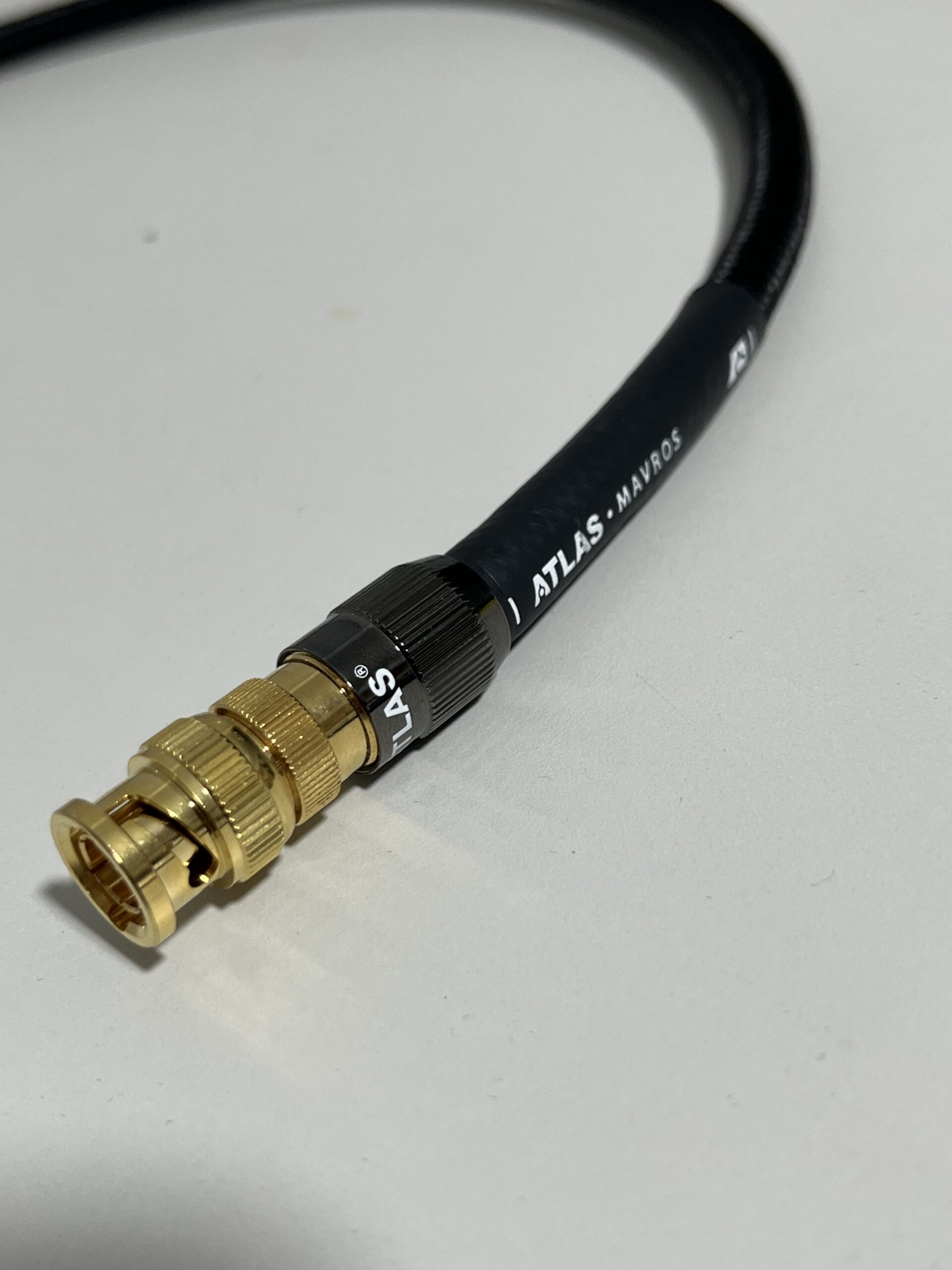 ATLAS MAVROS 75 OHM DIGITAL BNC TO BNC HI FI CABLE. 0.5M. ONE OWER FROM NEW. 1 ATLAS MAVROS 75 OHM DIGITAL BNC TO BNC HI FI CABLE. 0.5M. ONE OWER FROM NEW.
