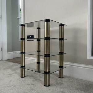 ALPHASON OPTIMUM 4 TIER HI FI RACK. MIDI VERSION. MIDI VERSION. A LITTLE RARE.