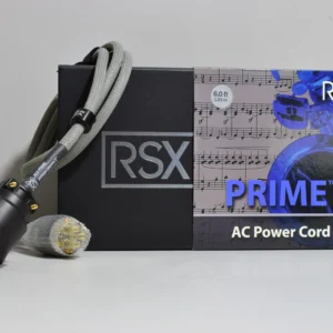 RSX PRIME AC IEC MAINS CABLE. LONG CRYSTAL COPPER. ULTRA PURE LAB GRADE COPPER.